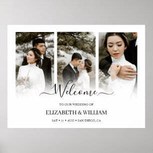 Poster Trendy Modern 3 Foto Collage - Sinal de Boas-vinda