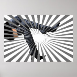 Pôster Trendy Thigh High Boot Art