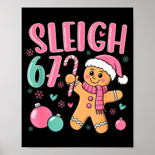 Poster Trenó 67 Gingerbread Natal Seis Sete Meme Vir
