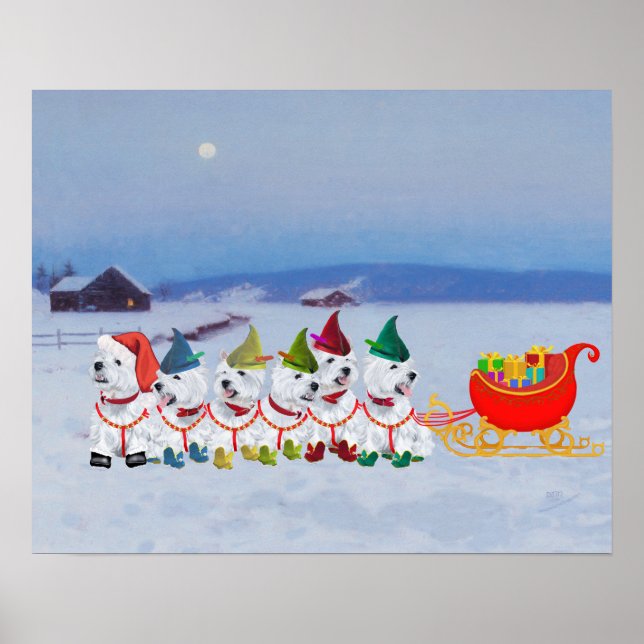 Poster Trenó de Natal (Frente)
