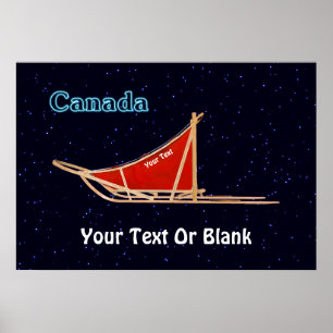 Poster Trenó do cão - Canadá
