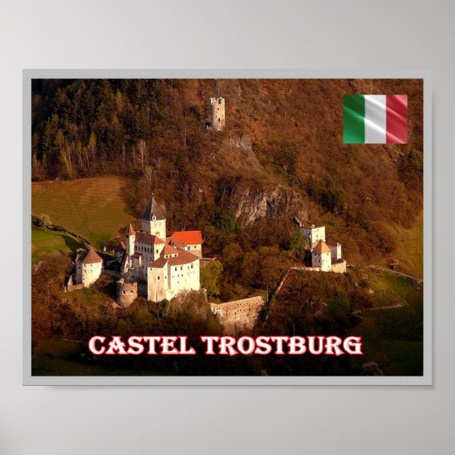 Poster Trentino Alto Adige Südtirol - Castel Trostburg - (Frente)