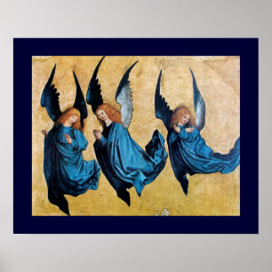 POSTER TRÊS ÂNGULOS EM AZUL