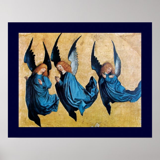 POSTER TRÊS ANJOS EM AZUL (Frente)