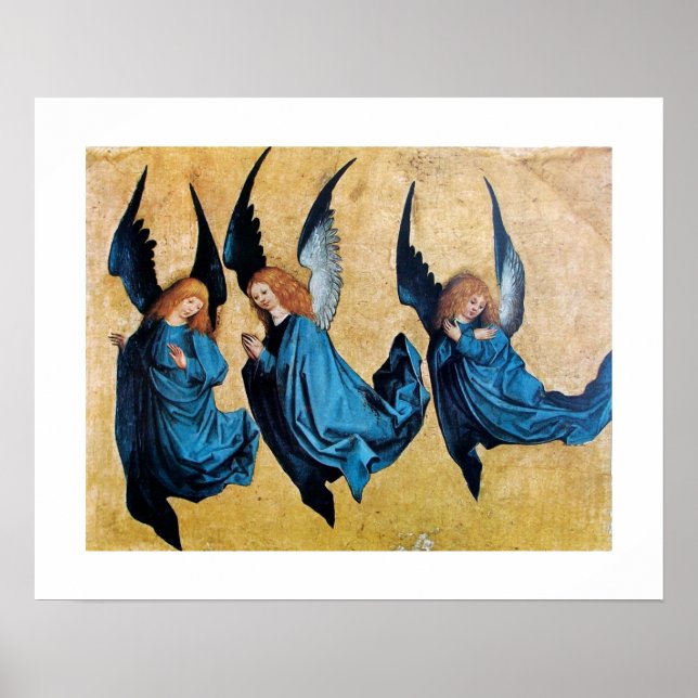 POSTER TRÊS ANJOS EM AZUL (Frente)