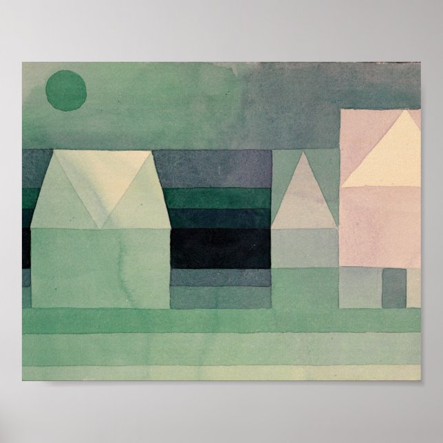 Pôster Três Casas: Paul Klee 1922 (Frente)