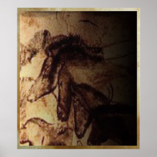 Poster Três Cavalos de Lascaux