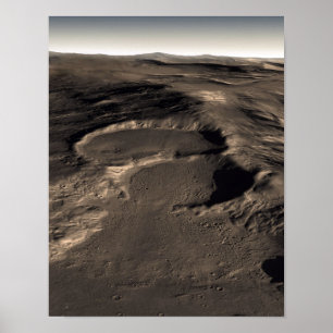 Poster Três crateras na região oriental de Hélade de M