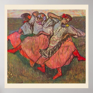 Pôster Três Dançarinas Russas por Edgar Degas