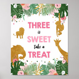 Poster Três é o Sinal de Aniversário da Garota Safari