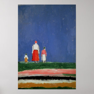 Pôster Três figuras, 1913-28