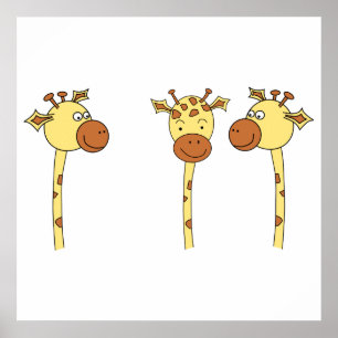 Pôster Três Girafas.