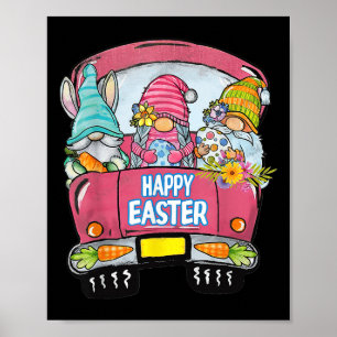Poster Três Gnomos No Dia Do Felz pascoa Do Ovo De Pernal