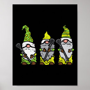 Poster Três Gnomos Nórdicos Lacrosse Tomte Lax Men