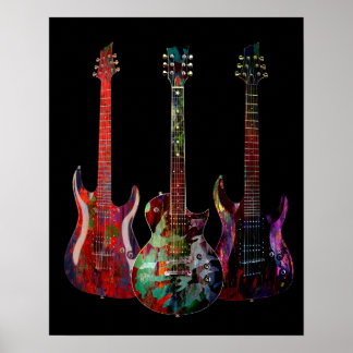 Poster Três Guitarras