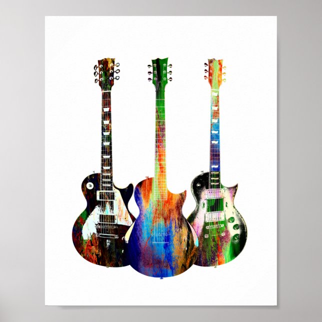 Poster Três Guitarras (Frente)