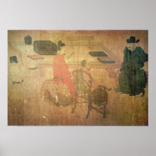 Poster Três homens versados de Lieou-Li T'ang