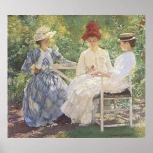 Pôster Três irmãs, Edmund Charles Tarbell