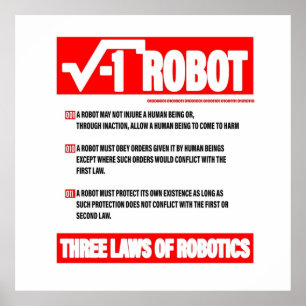 POSTER TRÊS LEIS DA ROBÓTICA