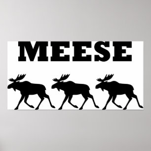 Poster Três Meese engraçado