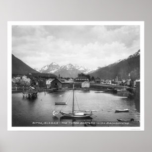 Pôster Três montanhas Sitka 1912 das irmãs