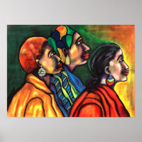 Três mulheres africanas americanas