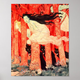 Poster Três Mulheres E Três Lobos Grasset Eugene