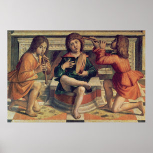 Pôster Três músicos de anjo