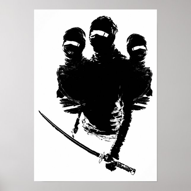 Pôster tres ninjas. (Frente)