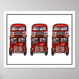 Poster Três Ônibus