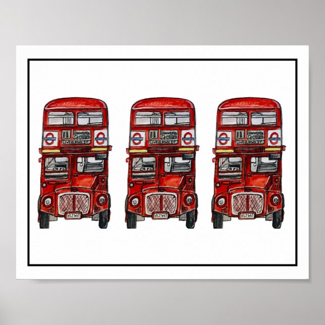 Poster Três Ônibus (Frente)