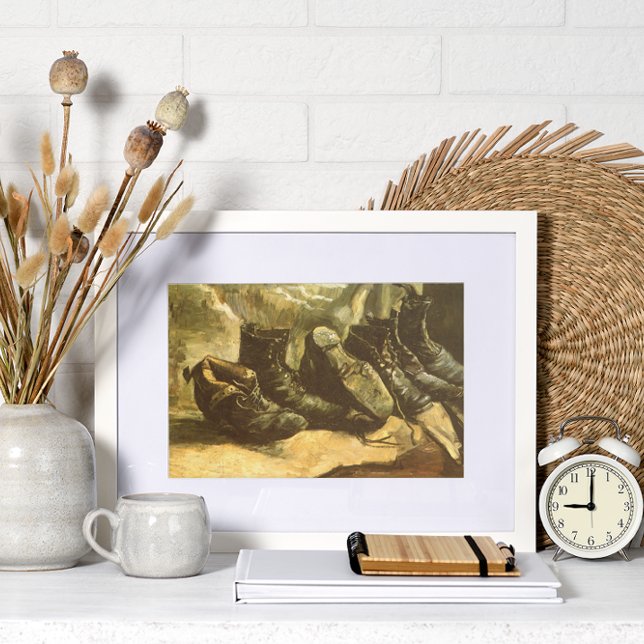 Pôster Três pares de Calçados por Vincent van Gogh (Criador carregado)