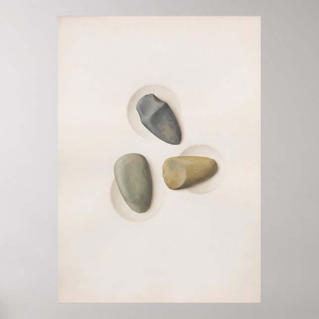 Poster Três Pedras Equilíbrio e Alinhamento Arte Espiritu (Frente)