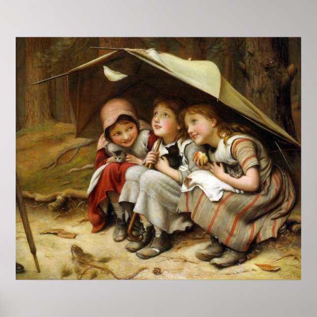 Poster Três Pequenos Gatinhos (Frente)