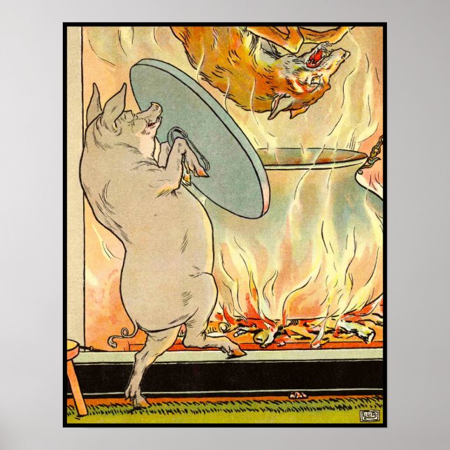 Pôster Três Pequenos Porcos: Em Caiu O Lobo (Frente)