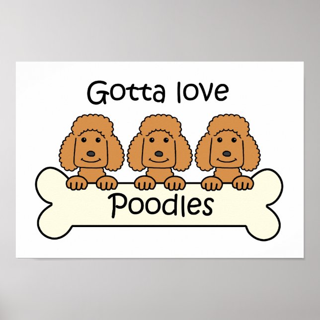 Poster Três Poodles (Frente)