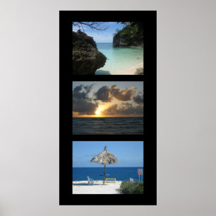 Poster Três praias tropicais