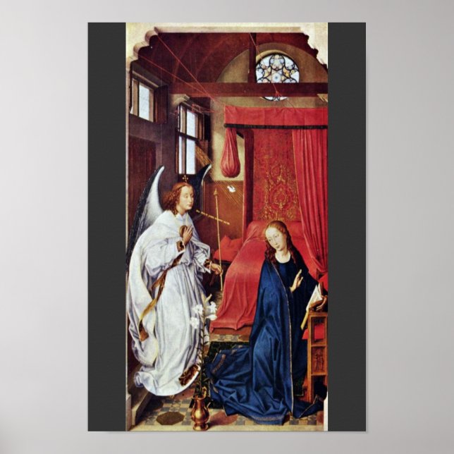 Poster Três Rei Altar à Esquerda: A Anunciação (Frente)