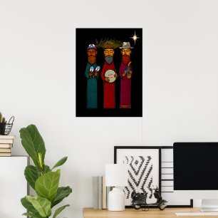 Poster Três Reis Magos Porto-Riquenhos – Parranda