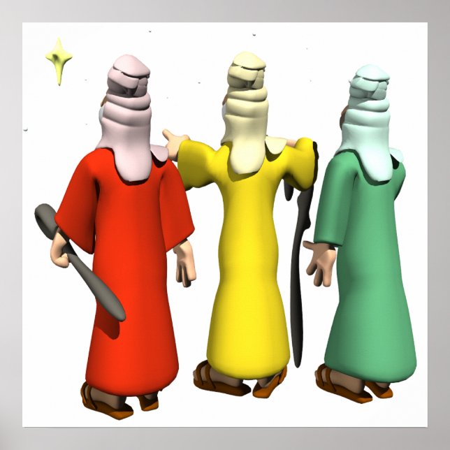 Pôster Três Sábios (Frente)