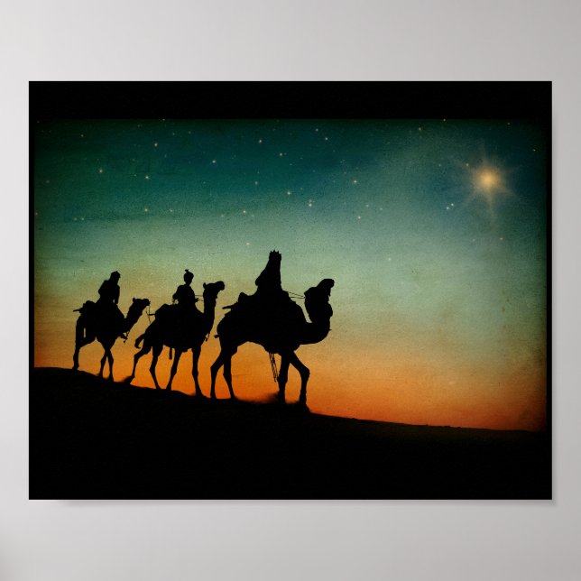 Poster Três sábios após o Natal nas Estrelas (Frente)