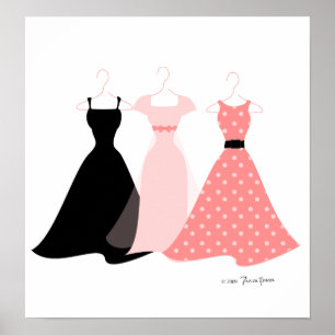 Pôster Três vestidos