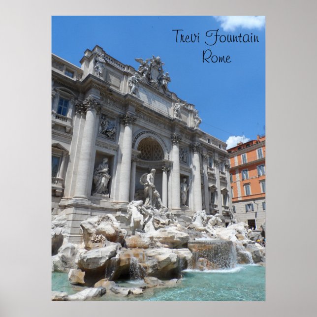 Poster Trevi Fountain - Roma (Frente)