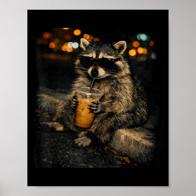 Poster Trevo retrô engraçado mano 6 7 meme sortudo desenh (Frente)