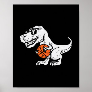 Poster Trex Dinossauro Esqueleto Fofo Esporte Criança Jog