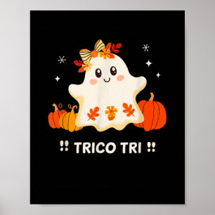 Poster Tri Cute Halloween Spooky, Fantasma Mexicano Spang