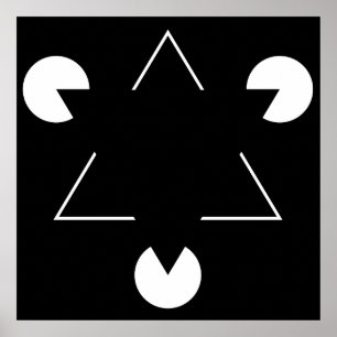 Pôster Triângulo de Kanizsa