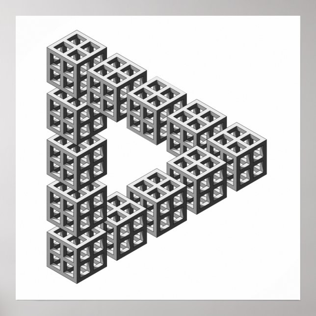 Pôster Triângulo Impossível (Frente)