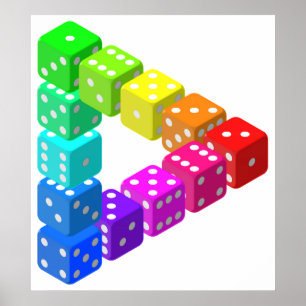 Pôster Triângulo impossível dos dados