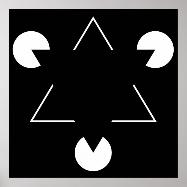 Pôster Triângulo Kanizsa (Frente)